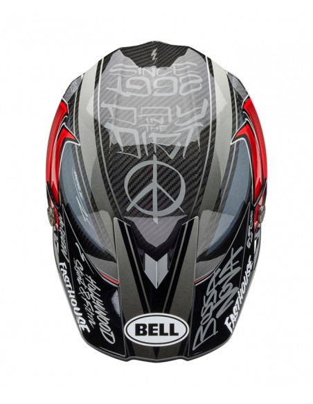 Casque BELL Moto-10 Spherical Mips - Fasthouse DITD 25 Gloss Gray/Red