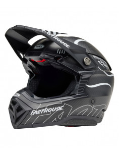 Casque BELL Moto-10 Spherical Mips - Fasthouse Raven Matte Black/White