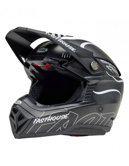 Casque BELL Moto-10 Spherical Mips - Fasthouse Raven Matte Black/White