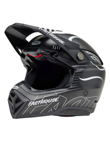 Casque BELL Moto-10 Spherical Mips - Fasthouse Raven Matte Black/White