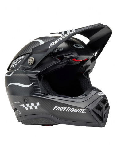 Casque BELL Moto-10 Spherical Mips - Fasthouse Raven Matte Black/White