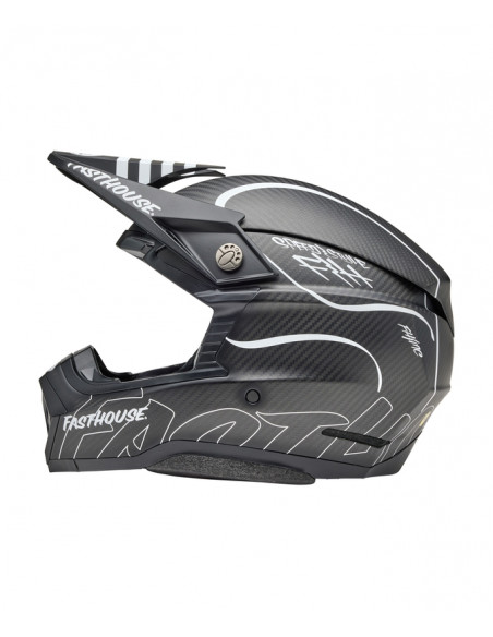 Casque BELL Moto-10 Spherical Mips - Fasthouse Raven Matte Black/White