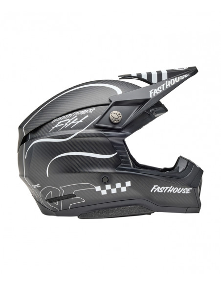 Casque BELL Moto-10 Spherical Mips - Fasthouse Raven Matte Black/White