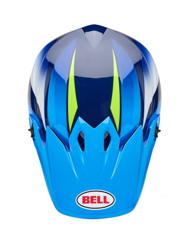 Casque BELL MX-9 Mips - Jackal Gloss Blue/Hi-Viz Yellow