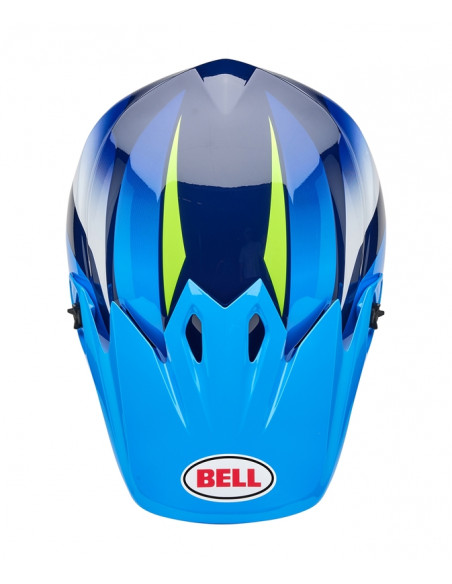 Casque BELL MX-9 Mips - Jackal Gloss Blue/Hi-Viz Yellow