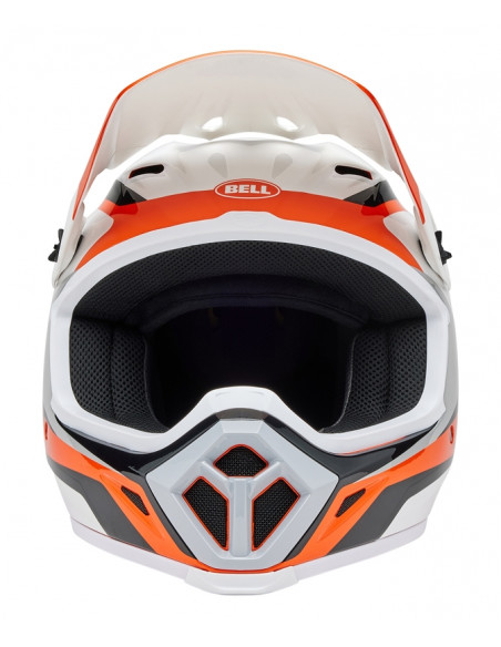 Casque BELL MX-9 Mips - Rift Gloss Orange/White