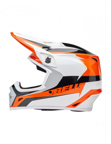 Casque BELL MX-9 Mips - Rift Gloss Orange/White