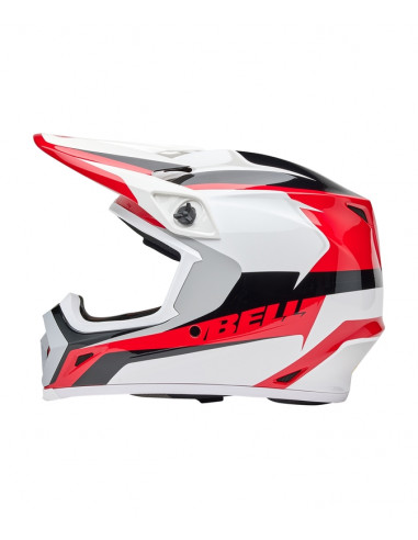Casque BELL MX-9 Mips - Rift Gloss Red/White