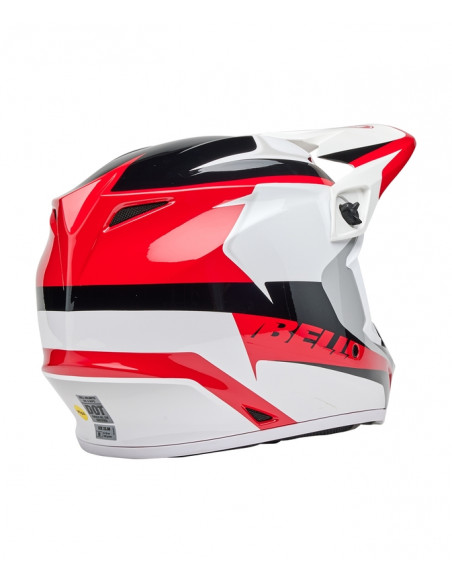 Casque BELL MX-9 Mips - Rift Gloss Red/White