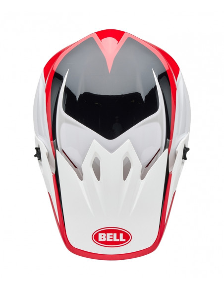 Casque BELL MX-9 Mips - Rift Gloss Red/White