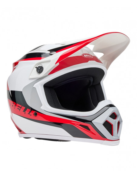 Casque BELL MX-9 Mips - Rift Gloss Red/White