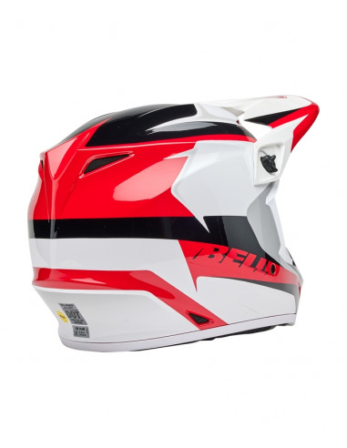 Casque BELL MX-9 Mips - Rift Gloss Red/White