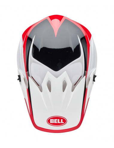 Casque BELL MX-9 Mips - Rift Gloss Red/White