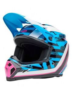 Casque BELL MX-9 Mips - Breakdance Gloss Blue/Pink 2