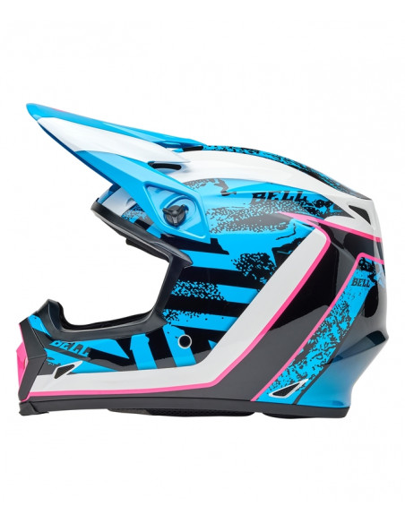 Casque BELL MX-9 Mips - Breakdance Gloss Blue/Pink