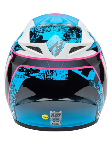 Casque BELL MX-9 Mips - Breakdance Gloss Blue/Pink