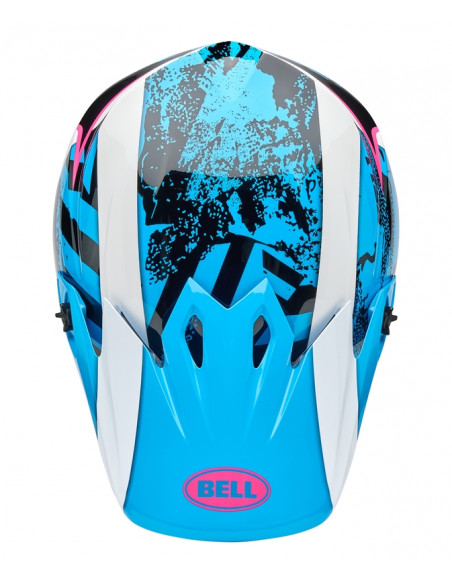 Casque BELL MX-9 Mips - Breakdance Gloss Blue/Pink