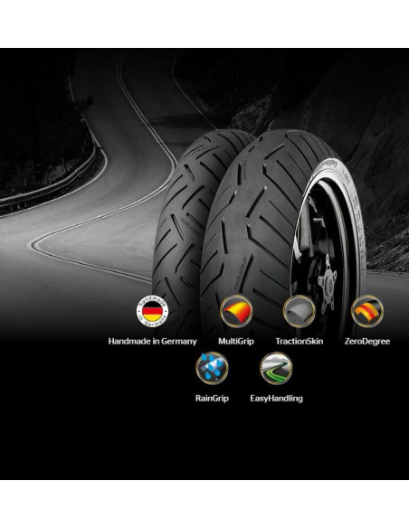 Pneu CONTINENTAL CONTIROADATTACK 3 120/70 ZR 18 M/C (59W) TL