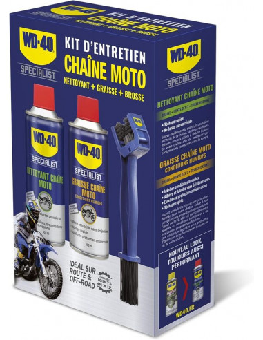 Kit d'entretien de chaîne WD-40 Specialist - 2x Spray 400ml