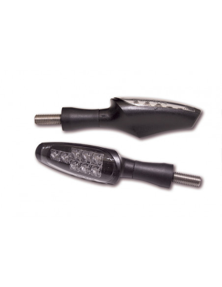 KOSO LED-Indicator Z1 , Black, Smoke, E-mark