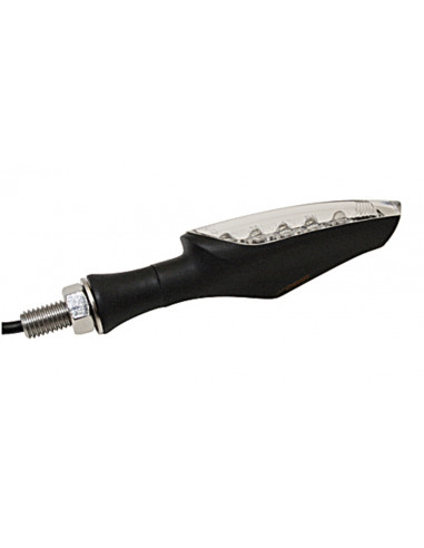 KOSO LED-Indicator , Matt Black, E-mark, Piece