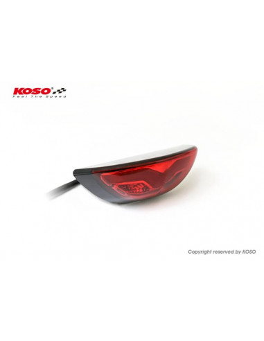 KOSO Led-Taillight, Red GT-03, e-mark.
