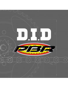 Kit chaîne DID/PBR 420D 11/60 (Ratio OEM) renforcé - couronne en aluminium ultra-léger 2