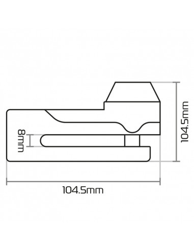 Bloque-disque OXFORD Titan ø10mm - noir
