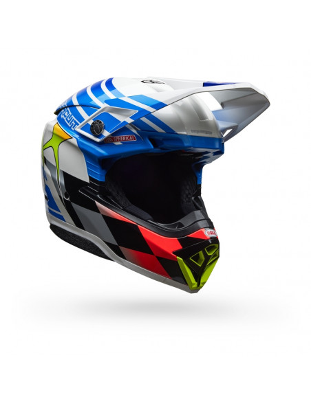 Casque BELL Moto-10 Spherical - Pro Circuit 25 Gloss Blue/White