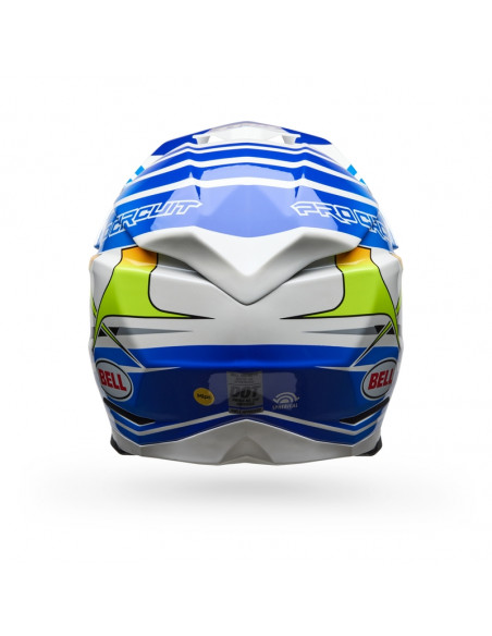 Casque BELL Moto-10 Spherical - Pro Circuit 25 Gloss Blue/White
