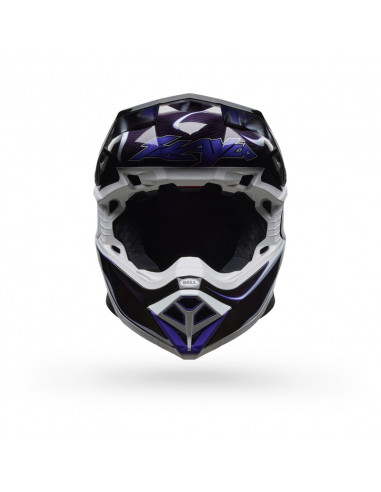 Casque BELL Moto-10 Spherical - Slayco 25 Gloss Black/White
