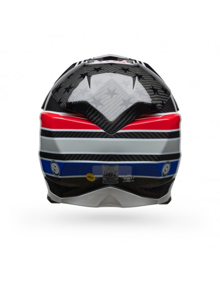 Casque BELL Moto-10 Spherical - RSD Old Glory Gloss Red/Blue