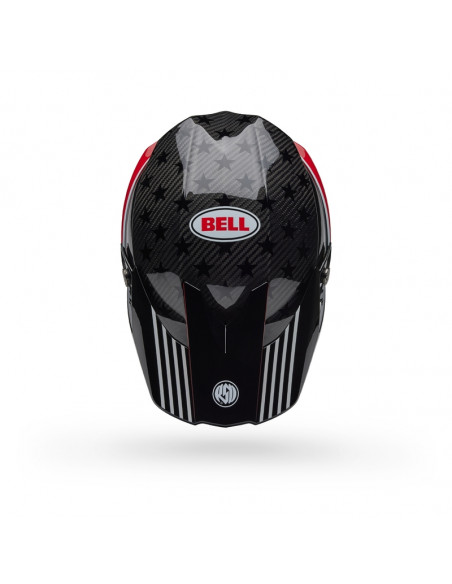 Casque BELL Moto-10 Spherical - RSD Old Glory Gloss Red/Blue