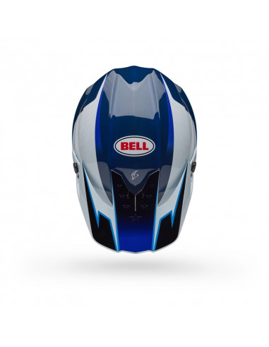 Casque BELL Moto-10 Spherical - Tomac 25 Gloss Blue/White