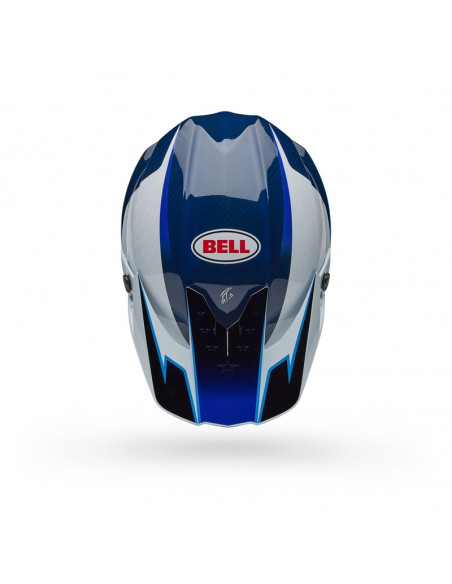 Casque BELL Moto-10 Spherical - Tomac 25 Gloss Blue/White