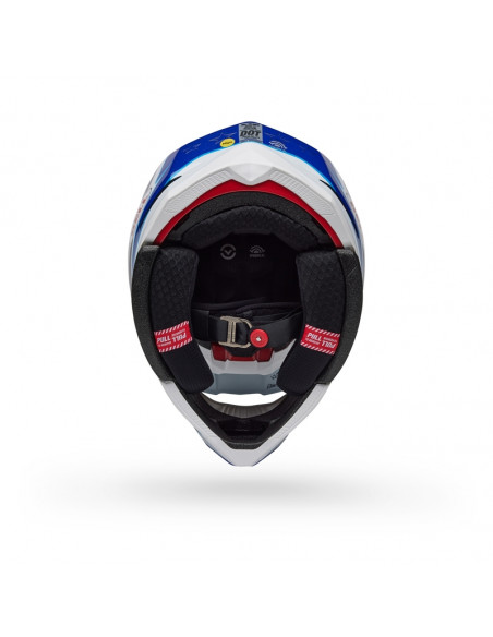 Casque BELL Moto-10 Spherical - Tomac 25 Gloss Blue/White