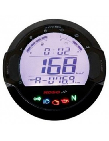 D64 DL-03S (black) speedometer + tachometer +indicator lights (display LCD)