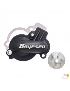 Couvercle de pompe à eau + turbine BOYESEN SuperCooler - noir 2