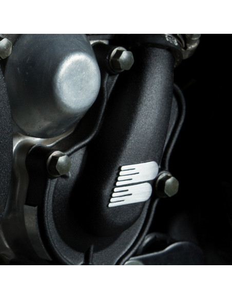 Couvercle de pompe à eau + turbine BOYESEN SuperCooler - noir