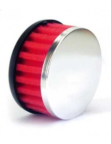 Filtre à air droit V PARTS mousse Ø28mm rouge - PW3