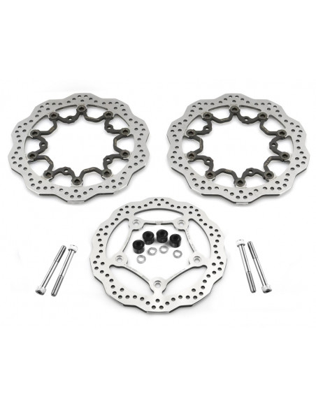 Kit disque de frein Oversize NG BRAKES rond flottant - T-Max 530/560 Radial