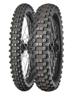 Pneu MITAS TERRA FORCE-MX MH 110/90-19 NHS 62M TT MEDIUM TO HARD RED GREEN