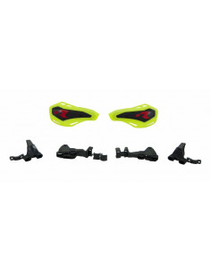 Protèges-mains RACETECH HP1 jaune fluo 2