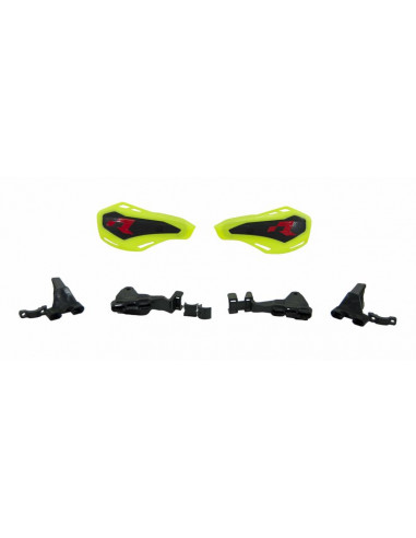 Protèges-mains RACETECH HP1 jaune fluo