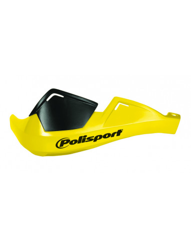 Polisport Protège-Mains Evolution Integral Rouge - Motocross/Enduro, Fixation 2 Points