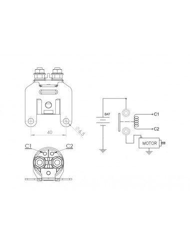 Relais de démarreur DZE