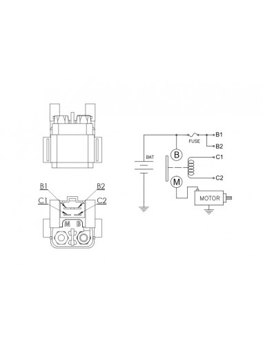 Relais de démarreur TECNIUM by DZE