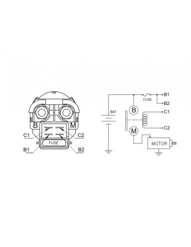 Relais de démarreur TECNIUM by DZE