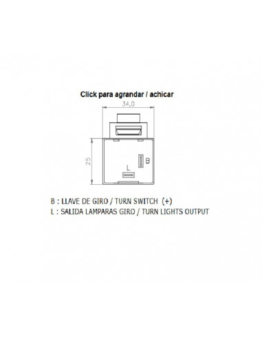 Centrale de clignotants électronique TECNIUM by DZE