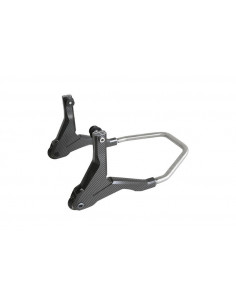 Béquille de stand arrière LIGHTECH support rouleaux - carbone 2